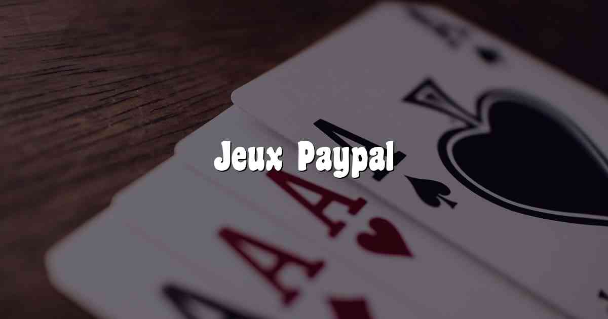 Jeux Paypal